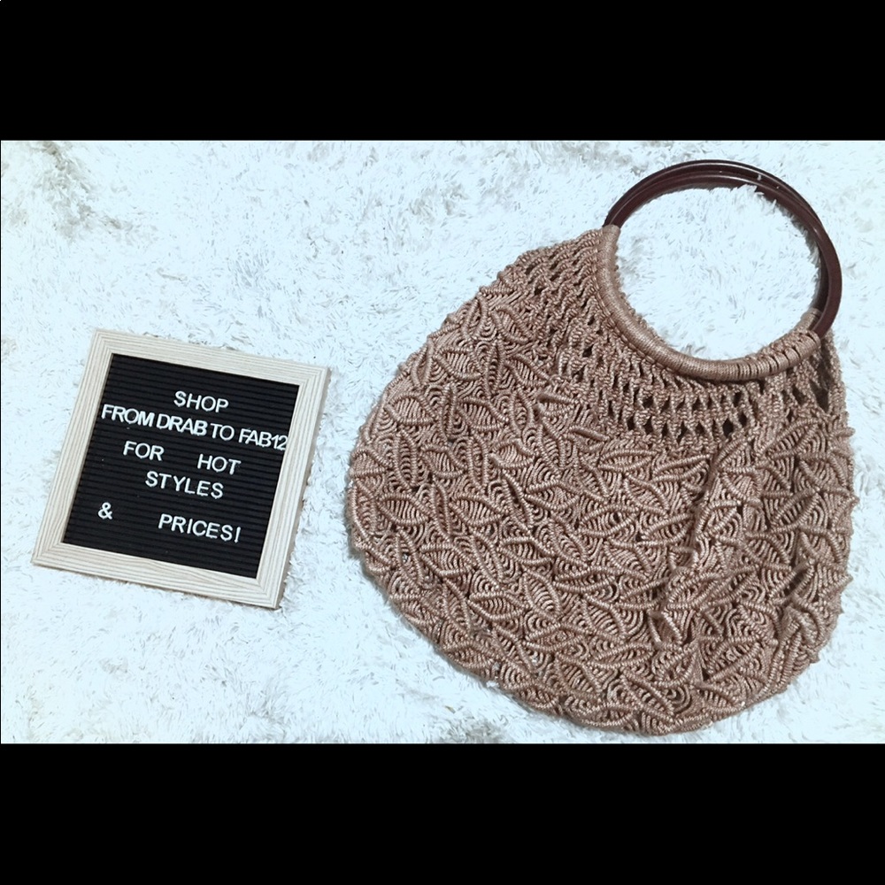 Knit like boho bag